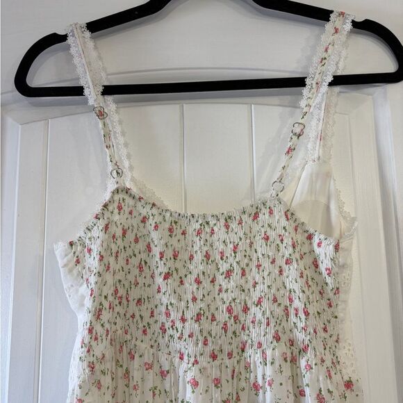 Altar'd State White and Pink Floral Dress Women's Size Small - Picture 9 of 12